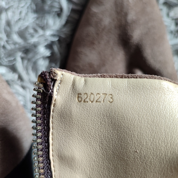 Burno Magli Tan Sude Leather Ankle heel Boots Double Zipper Size 41- 10 - Picture 6 of 8